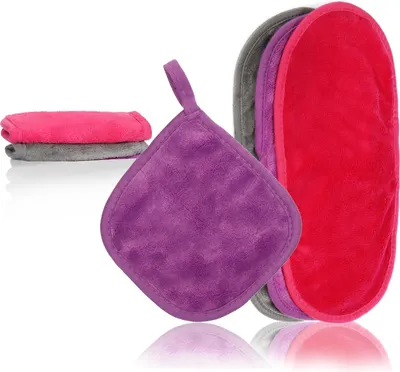 Produktbild von COM-FOUR® 6-teiliges Mikrofaser Abschminktuchset, Gesichts-Reinigungstücher für die Hautpflege und Make-Up-Entfernung, sanfte Kosmetik-Entferner [Auswahl variiert]