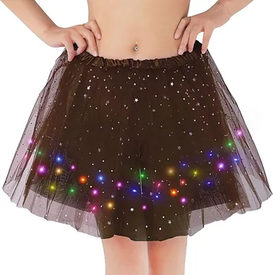 Produktbild von Tüllrock Damen glühen Tütü Erwachsene Teenager Tutu Party Ballett Tanzen Fancy Dress Kostüm