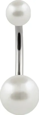Produktbild von Bauchnabelpiercing Titan Titanium Perle Kugel Ball Banane Belly Banana  14 mm