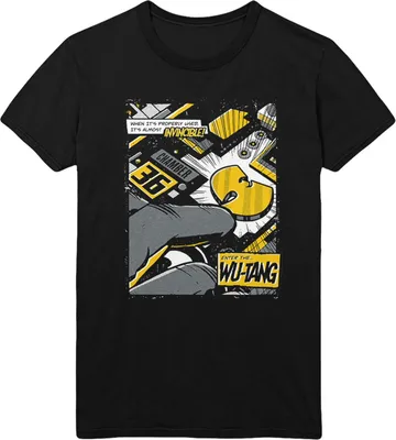 Produktbild von Wu-Tang Clan - "Invincible" T-Shirt für Herren/Damen Uni RO1990 (XL) (Schwarz)