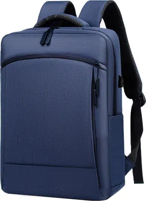Produktbild von Klassische Reise rucksack Männer Business Rucksack Schule USB-Tasche große Kapazität Laptop wasserdichte Mode Rucksack, blau
