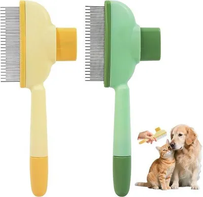 Produktbild von Famanu Katzenbürste und Flohkamm - 2 Stück
