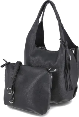 Produktbild von Fräulein Frida Damen Taschenset/ Shopper/ Bucket Bag Schwarz Synthetik-