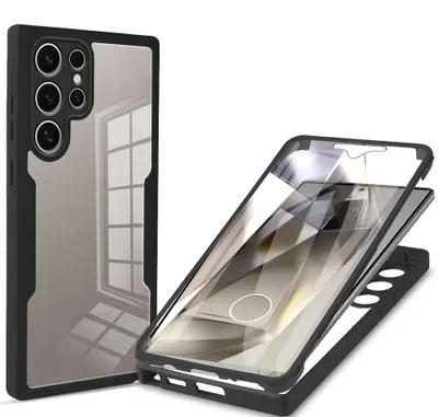 Productafbeelding van Techsuit ColorVerse 360 beschermhoes voor de Samsung Galaxy S24 Ultra - zwart