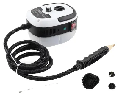 Zdjęcie produktu dla Myjka parowa, 2500 W, maksymalna temperatura 229°F / 105°C, długość węża parowego 2,2 m, długość przewodu elektrycznego 1,5 m, wysokie ciśnienie