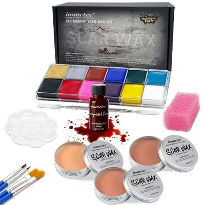 Productafbeelding van Professionele Halloween Make-up Set met 12 Kleuren