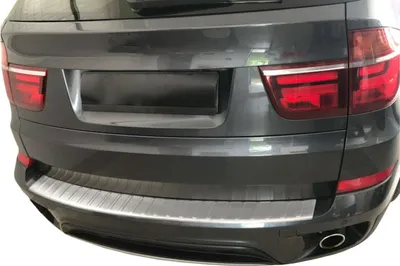 Obrázok produktu pre Matná ochrana nárazníka z nehrdzavejúcej ocele pre BMW X5 E70 | BJ 2006-2013 | so skosením