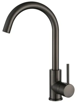 Produktbild von Ausmann Arvia Küchenarmatur aus Gun-Metal-PVD mit schwenkbarem Auslauf 1208970641