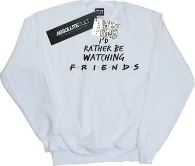 Produktbild von Friends - "Rather Be Watching" Sweatshirt für Herren BI24676 (4XL) (Weiß)