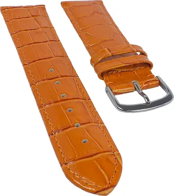 Produktbild von Uhrenarmband Kalbsleder gepolstert orange Herzog 20325S, Stegbreite:22mm