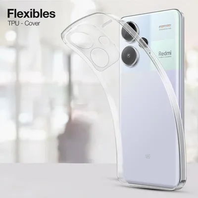 Produktbild von Slim Cover für Xiaomi Redmi Note 13 Pro+ 5G Hülle Transparent Flexibel Elastisch Backcover Schutzhülle Handyhülle