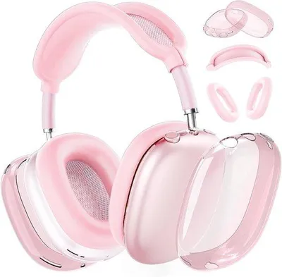 Image de Étui souple en silicone rose pour les oreillettes AirPods Max