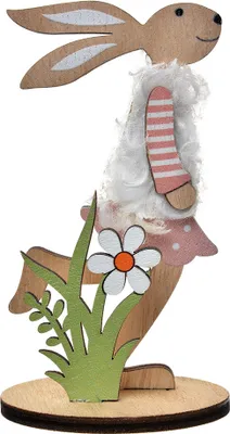 Produktbild von Clayre & Eef Dekorationsfigur Kaninchen 12 cm Braun Rot Holz