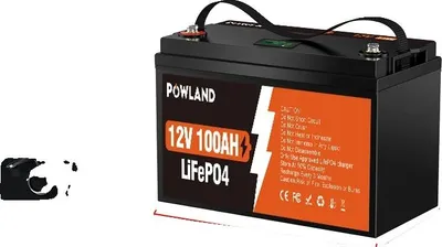 Productafbeelding van Lithium-ijzerfosfaatbatterij, hoge capaciteit, lichtgewicht ontwerp, 12V 100Ah LiFePO4