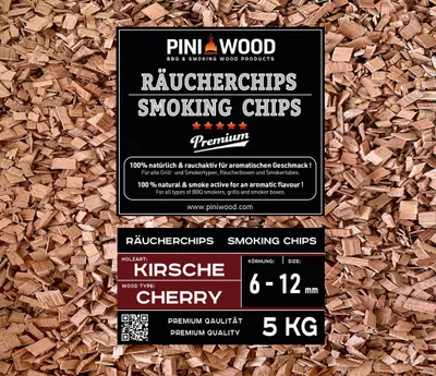 Productafbeelding van 5 kg Kirschrauchchips, 6-12 mm, geschikt voor aroma's