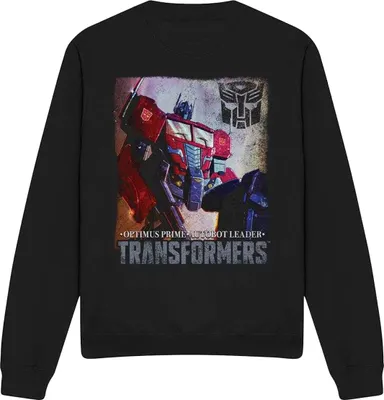 Image de Sweat-shirt "Generations" Transformers, modèle unie pour hommes et femmes, référence TV26378 (taille S), couleur noire