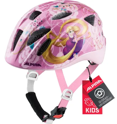 Kinderfahrradhelm Disney Rapunzel, 47-51 cm, Glanz