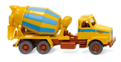 Produktbild von Wiking LKW Volvo N10 Betonmischer-LKW maisgelb/hellblau 068207