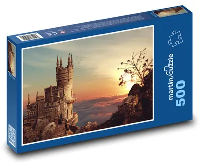 Produktbild von Puzzle 500 Sonnenuntergang über der Burg - martinpuzzle