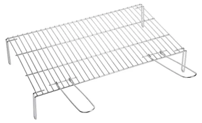 Obrázok produktu pre Nerezový grilovací rošt s nožičkami, rozmer 55 x 40 cm, pozinkovaný