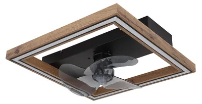 Produktbild von LED Deckenventilator, Holz, Fernbedienung, CCT, L 44 cm
