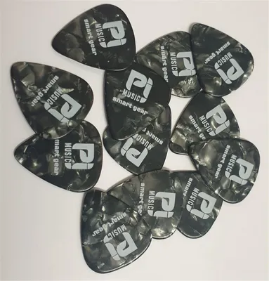Produktbild von Gitarrenplektrum X-hart Celluloid schwarz Perlmutt 1 Stück
