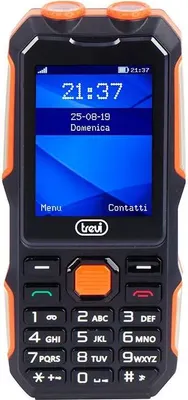 Produktbild von Trevi Forte 70, Balken, 6,1 cm (2.4"), 240 x 320 Pixel, 2500 mAh, Schwarz, Orange