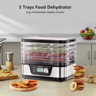 Produktbild von BioloMix BFD1300E 5-Tablett-Dörrgerät digital Timer 35–75 °C