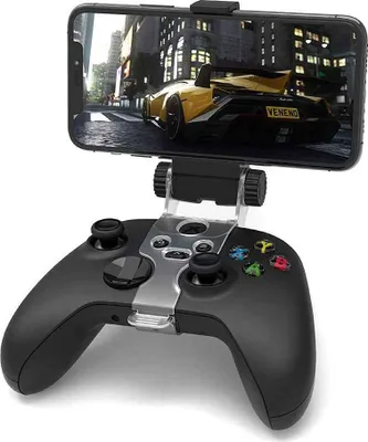 Image de Support de téléphone - Support de téléphone portable - Compatible avec la manette Xbox One / Xbox Series X / Xbox Series S - Noir