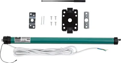 Produktbild von Funk-Rollladenmotor JM, JM35-100F (10Nm / SW40) leiser Rohrmotor mit Funkempfänger, IP44, langlebig & einfache Montage JULIUS MAYER