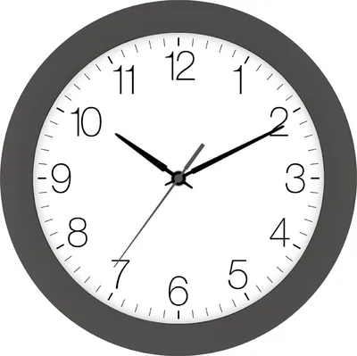 Obrázok produktu pre Rádiom riadené nástenné hodiny sivé