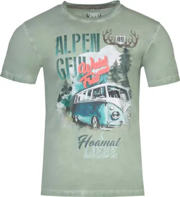 Produktbild von MarJo Trachten Herren Shirt "Silas" | Silbergrün Größe: L