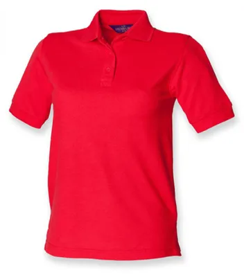 Produktbild von Henbury H401 | Damen Piqué Poloshirt 65/35 - Farbe: Red - Größe: XL