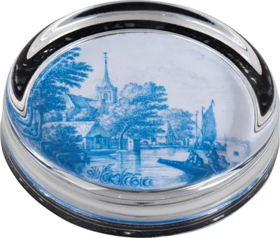 Image de Motif décoratif de Delft sur papier à lettres