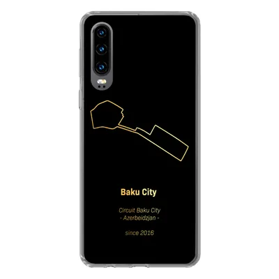 Produktbild von MuchoWow® Handyhülle Schutzhülle Hülle für Huawei P30 Baku - Formel 1 - Rennstrecke Silikon Softcase Handy Hülle - Kartenbesitzer