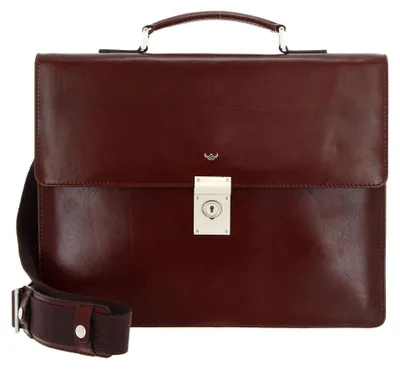 Productafbeelding van Golden Head Leer aktetas business tas met laptopvak Colorado Aktenmappe 1 Fach 9006 Tabacco bruine