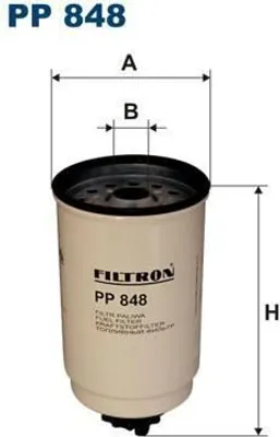 Produktbild von FILTRON KRAFTSTOFFFILTER Anschraubfilter PP 848