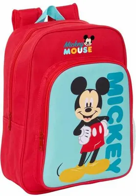 Obrázek produktu pro Školní batoh Mickey Mouse Blue Red 26 x 34 x 11 cm