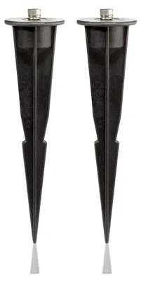 Productafbeelding van Tuinspies zwart - 17 cm - 45 mm diameter - Set van 2 - Voor tuinverlichting
