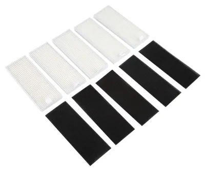 5 HEPA-Ersatzfilter für Saugroboter, 135x50x9 mm, Schwamm