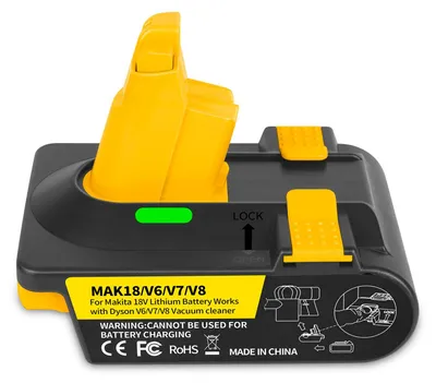 Adapter für Dyson V6/V7/V8, kompatibel mit Makita 18V Akku