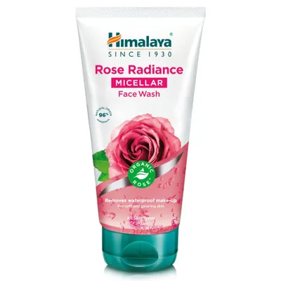 Obrázek produktu pro Himalaya Rozświetlający Micelarny Żel do mycia twarzy z organiczną różą, 150 ml