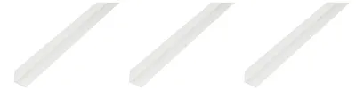 Image de Alberts eco 3 x cornière, PVC, blanc