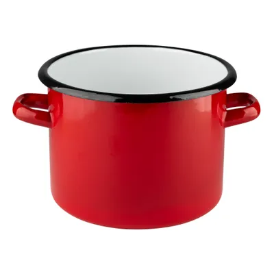 Produktbild von Emaillierter Topf Emalia Pleszew rot 6 l