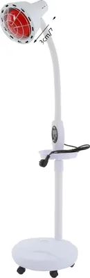 Produktbild von Heizlampe, höhenverstellbar, mit Fernbedienung, WEISS