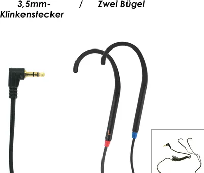 Produktbild von Geemarc CLHOOK3 - 2 Induktionsohrbügel  3,5mm