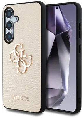 Immagine prodotto di Logo Guess grana grande 4G Logo classico piccolo per Samsung Galaxy S25 Beżowy
