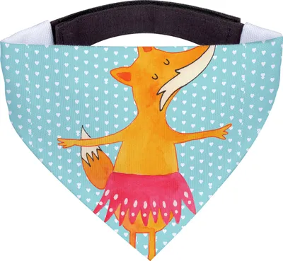 Produktbild von Mr. & Mrs. Panda Dreieckstuch Fuchs Ballerina - Türkis Pastell - Geschenk, Hunde-Bandana, Halstuch für Hund, Hunde Hals Tuch, Tänzer, Bandana, Geburtstag, Ballett, Tanzen