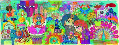 Produktbild von DECO Panoramapuzzle Der Zauber Indiens 1000 dlks