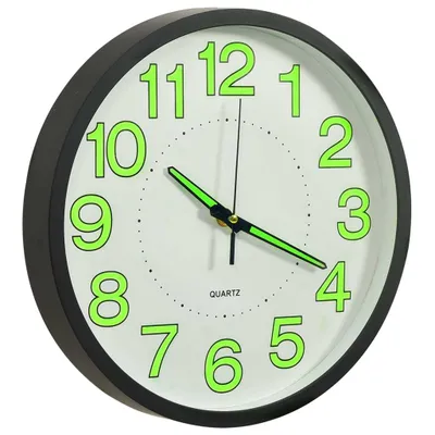 Immagine prodotto di Orologio da Parete Luminoso Nero 30 cm